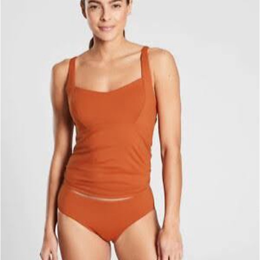 Athleta Orange Tankini Top